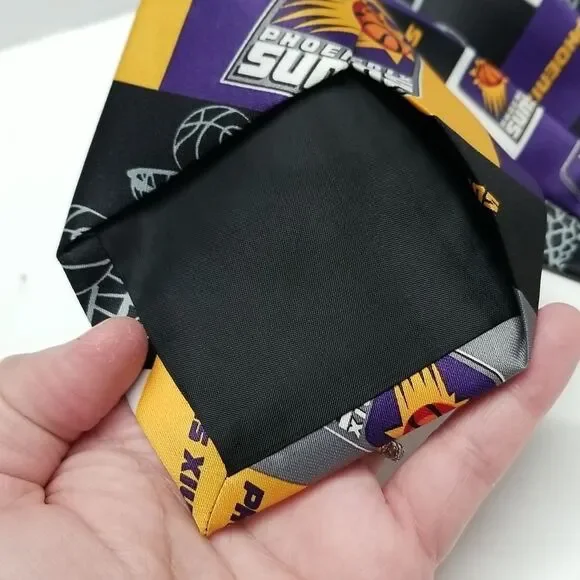 {Ralph Marlin} NBA Phoenix Suns Block & Play Men's Tie - Picture 7 of 7